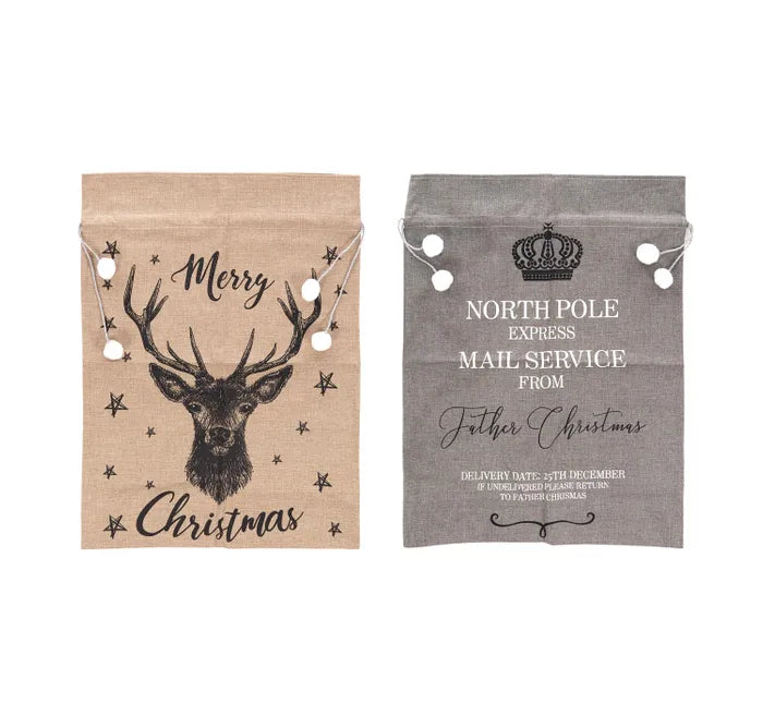 Reindeer Santa Sack