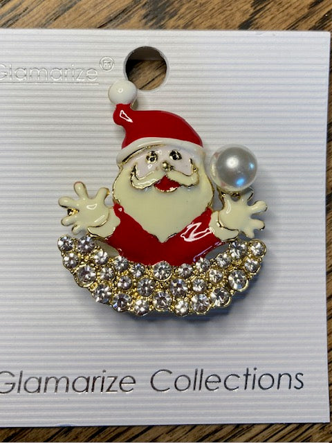 Santa Brooch