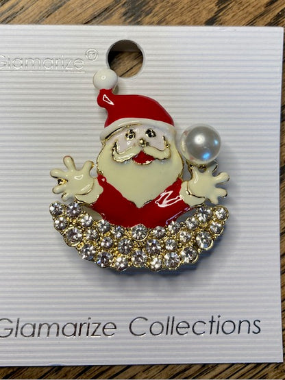 Santa Brooch