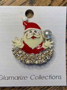 Santa Christmas Brooch