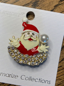 Santa Christmas Brooch