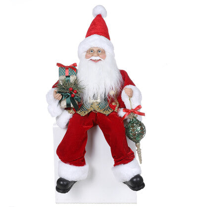 Red Santa Sitting