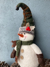 Load image into Gallery viewer, Snowman Checked Hat