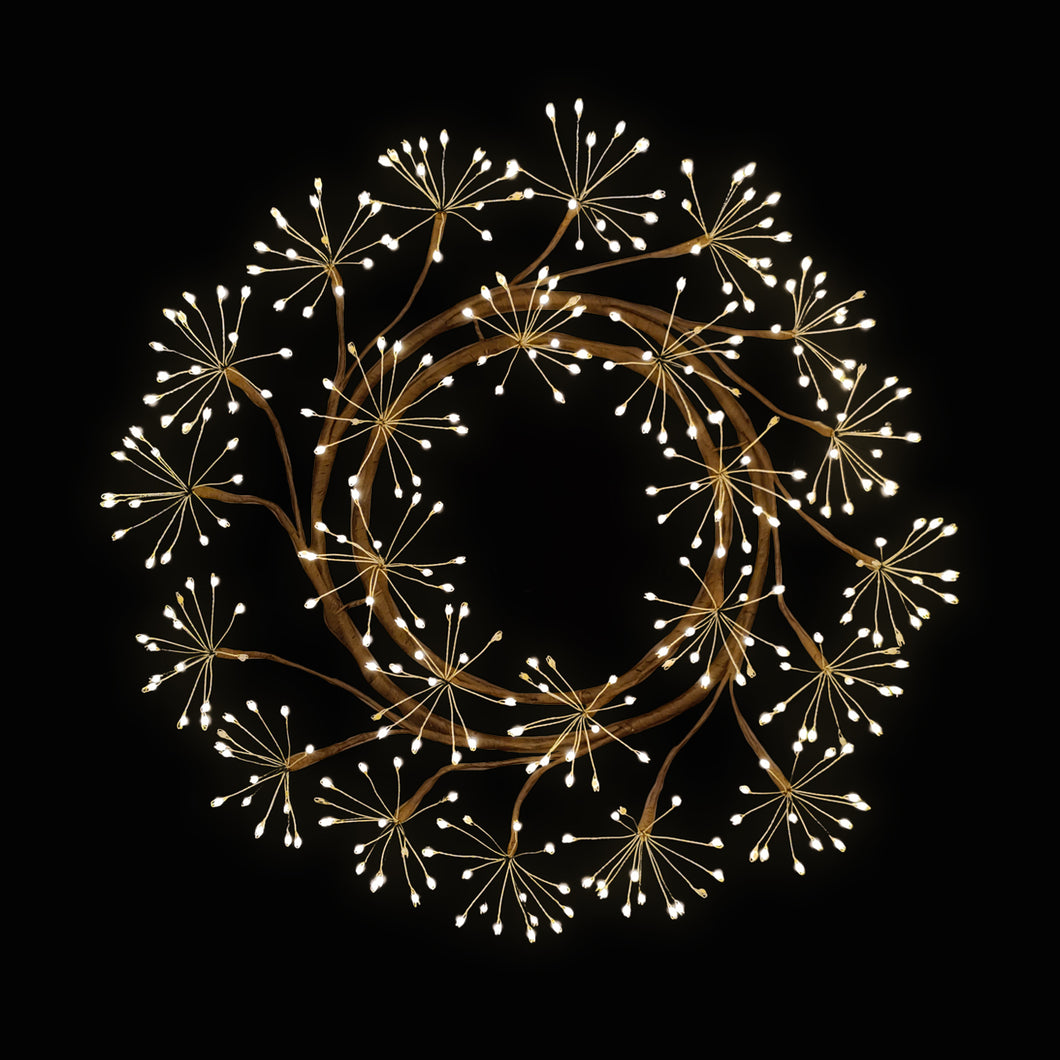 Twinkle Starburst Wreath LED