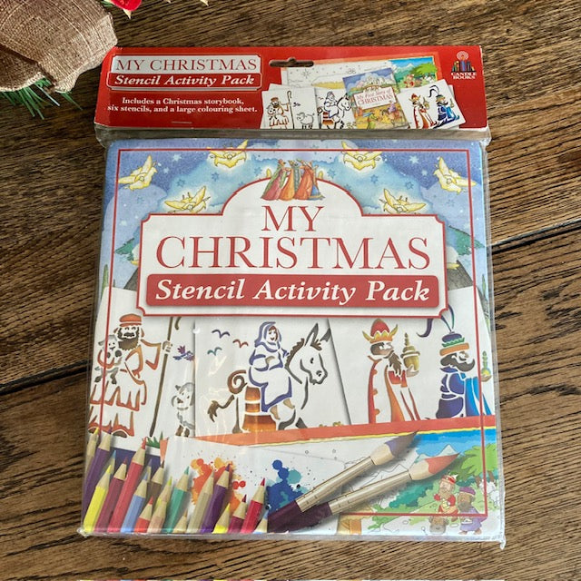 Christmas Stencil Activity Book