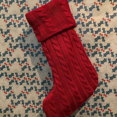 Red Knit Stocking