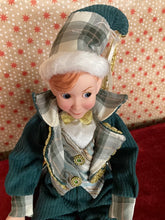 Load image into Gallery viewer, Emerald Tartan Vintage Elf