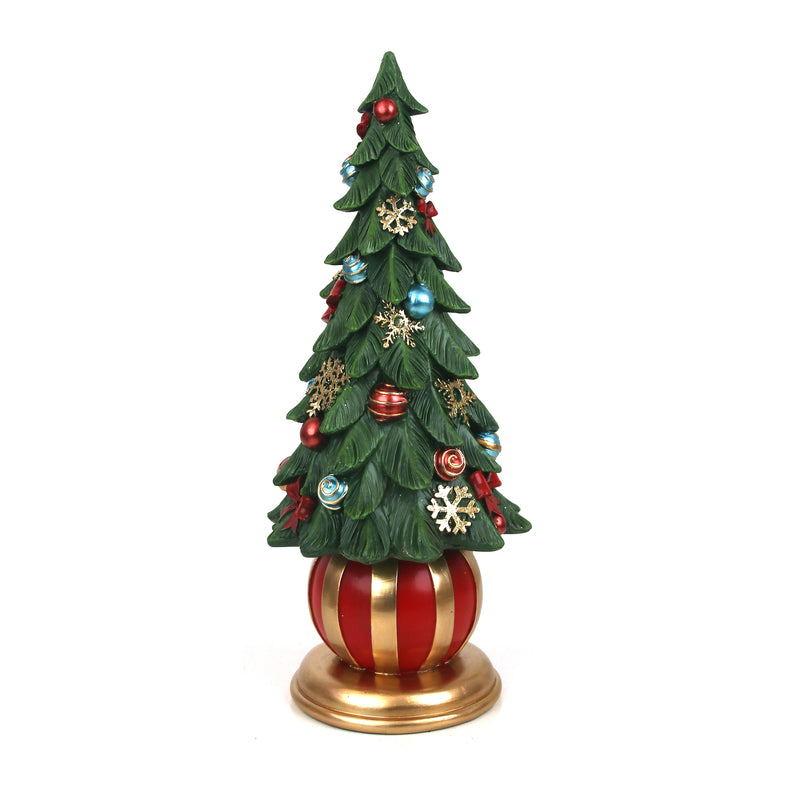 Christmas Tree on Striped Ball