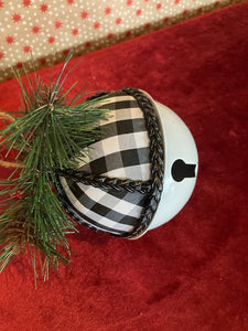 Black & White Bell Decoration