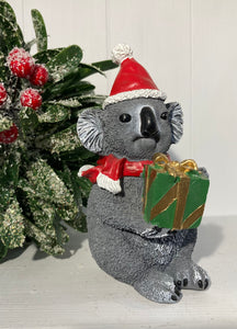 Koala Ornament Holding a Present