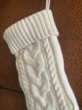 Load image into Gallery viewer, Knitted White Stocking