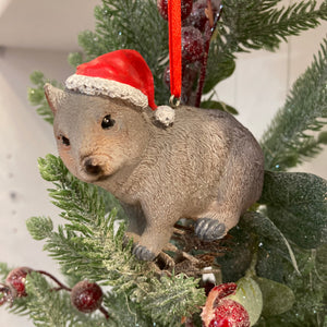 Christmas Wombat Deco