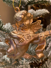 Load image into Gallery viewer, Gold Cherub With Lyre