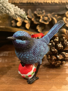 Blue Wren Tree Decoration