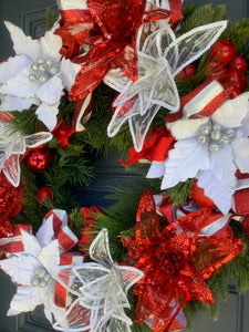 Red and White Wreath