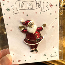 Load image into Gallery viewer, Santa Brooch by Roman