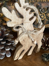 Load image into Gallery viewer, Wooden Reindeer Deco