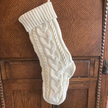 Load image into Gallery viewer, Knitted White Stocking