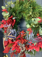 Load image into Gallery viewer, Red and Blue Australian Wreath