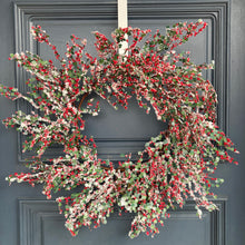 Load image into Gallery viewer, Red Berry Christmas Wreath