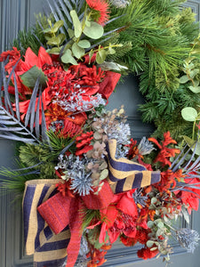 Red and Blue Australian Wreath