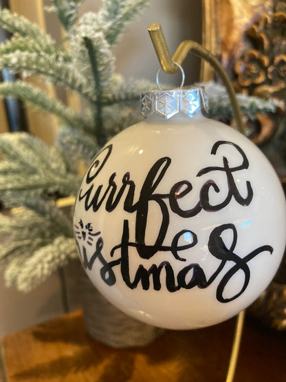 Purrfect Christmas Ball