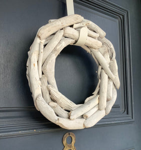 White Driftwood Candle Ring