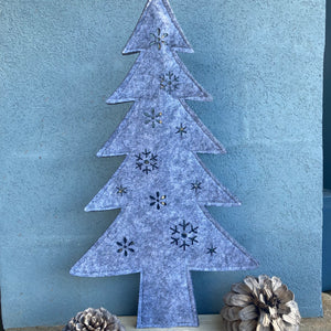 Grey Felt Tree LED