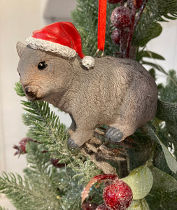 Christmas Wombat Deco