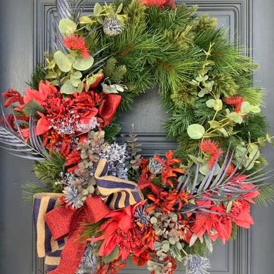 Red and Blue Australian Wreath