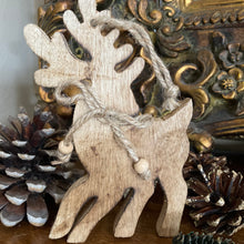 Load image into Gallery viewer, Wooden Reindeer Deco