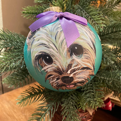 Turquoise Dog Decoration