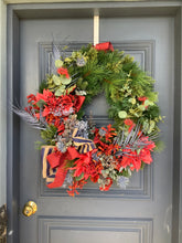 Load image into Gallery viewer, Red and Blue Australian Wreath