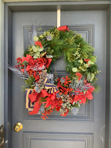 Red and Blue Australian Wreath