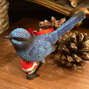 Blue Wren Tree Decoration