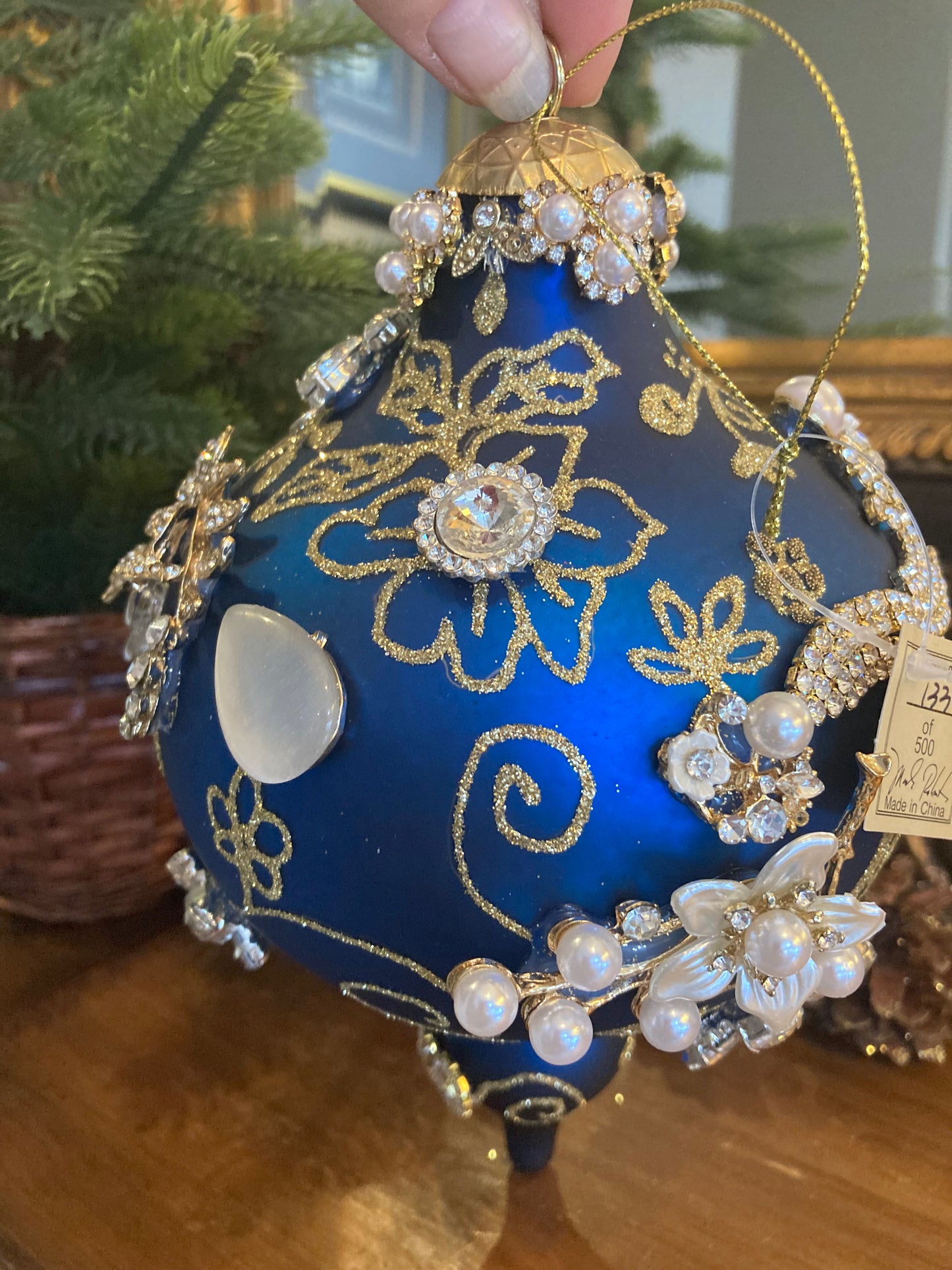 Kings Jewel Blue Finial