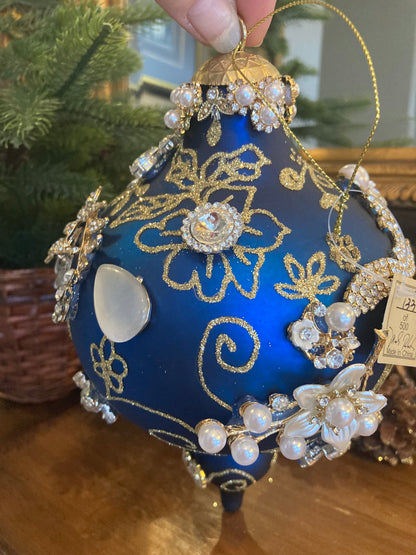 Kings Jewel Blue Finial