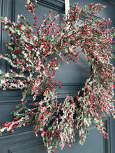 Load image into Gallery viewer, Red Berry Christmas Wreath