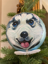 Load image into Gallery viewer, Blue Glass Dog Ball