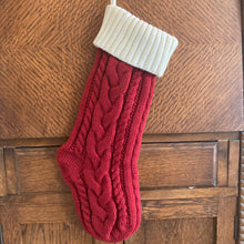 Load image into Gallery viewer, Red Knitted Stocking