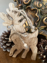 Load image into Gallery viewer, Wooden Reindeer Deco