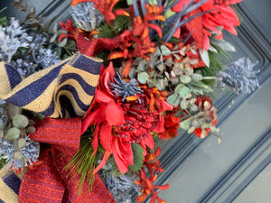 Red and Blue Australian Wreath