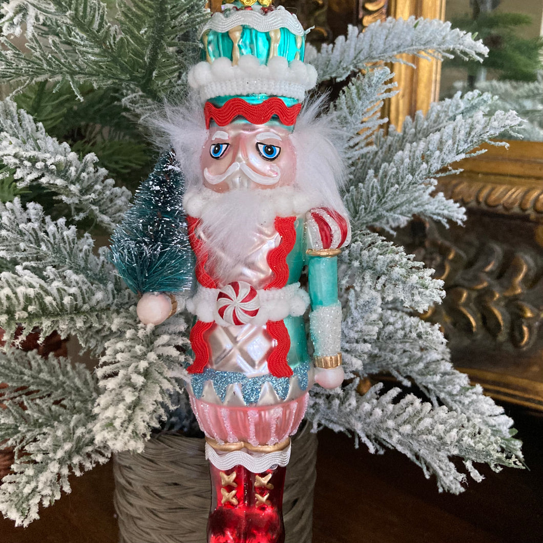 Glass Nutcracker Tree Decoration