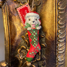 Load image into Gallery viewer, Dog in Stocking Decoration