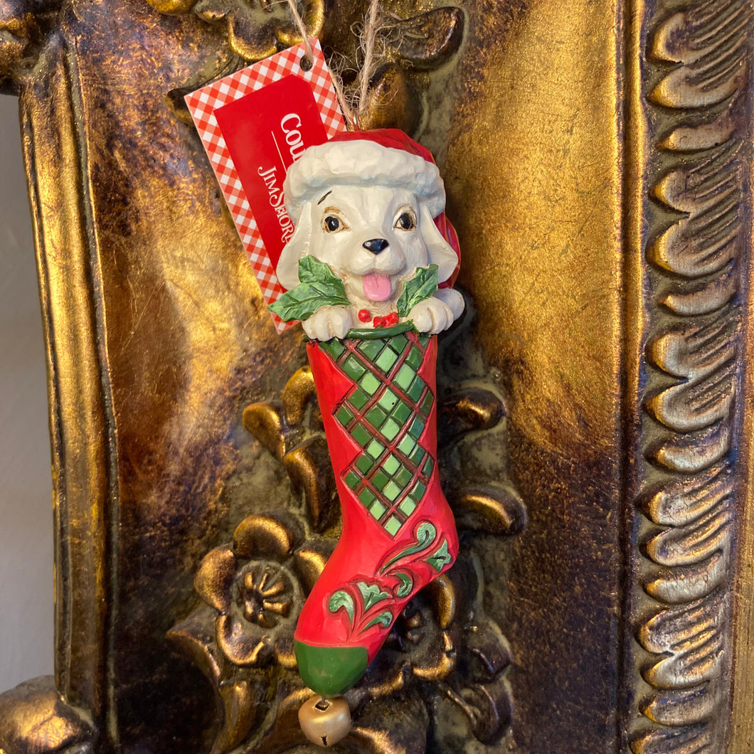 Dog in Stocking Decoration