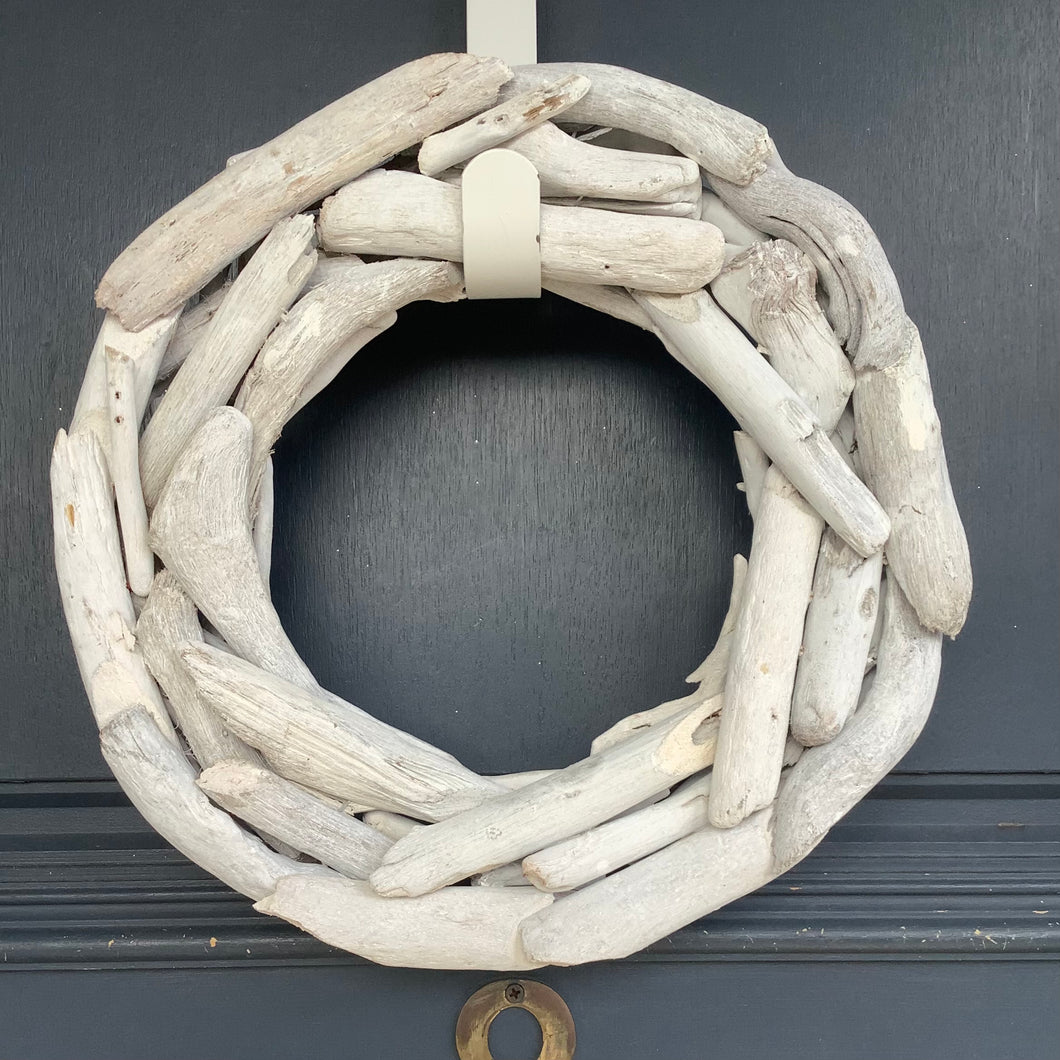 White Driftwood Candle Ring