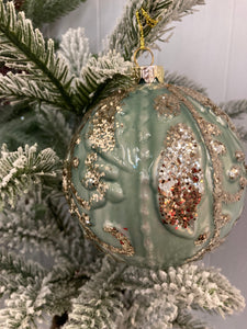 Sage and Gold Leaf Ball